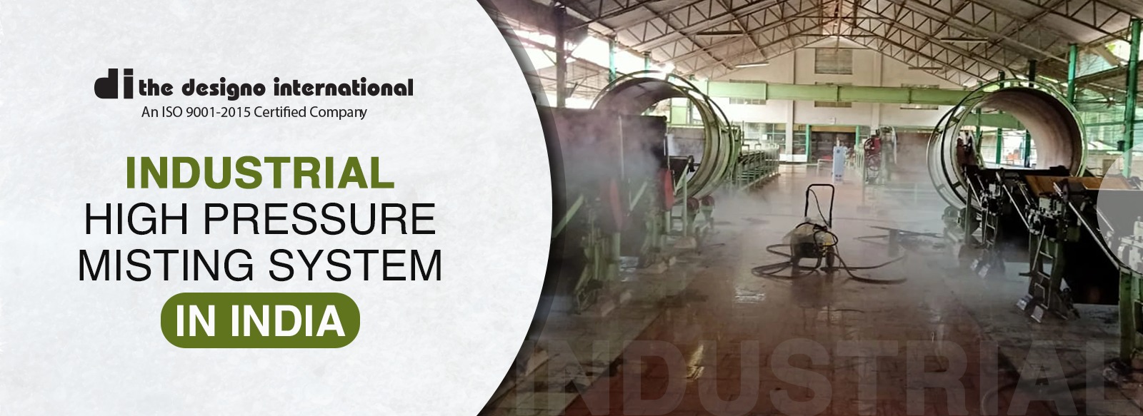 Industrial High Pressure Misting System In India- The Designo International