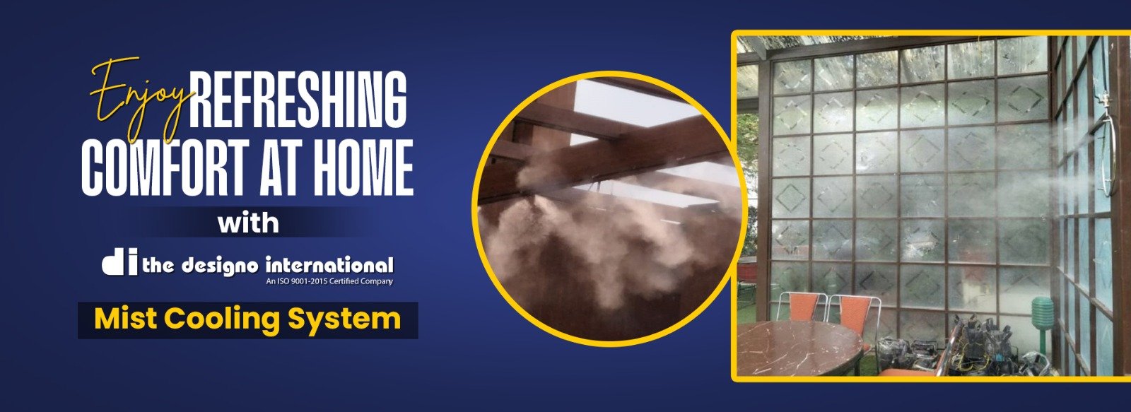 Enjoy Refreshing Comfort at Home with Designo International’s Mist Cooling System