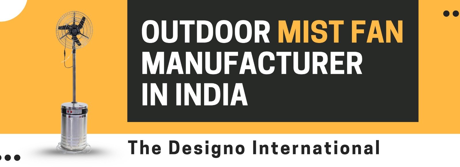 Outdoor Mist Fan Manufacturer In India- Designo International
