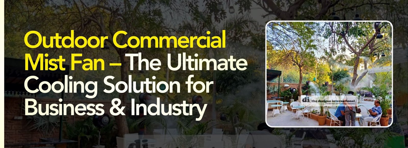 Outdoor Commercial Mist Fan – The Ultimate Cooling Solution for Business & Industry